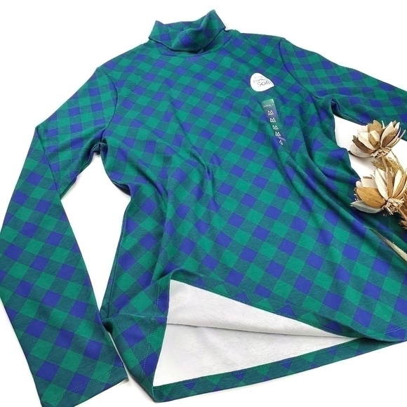 New Kim Roger Perfectly Soft Green Turtleneck Med - Picture 2 of 13